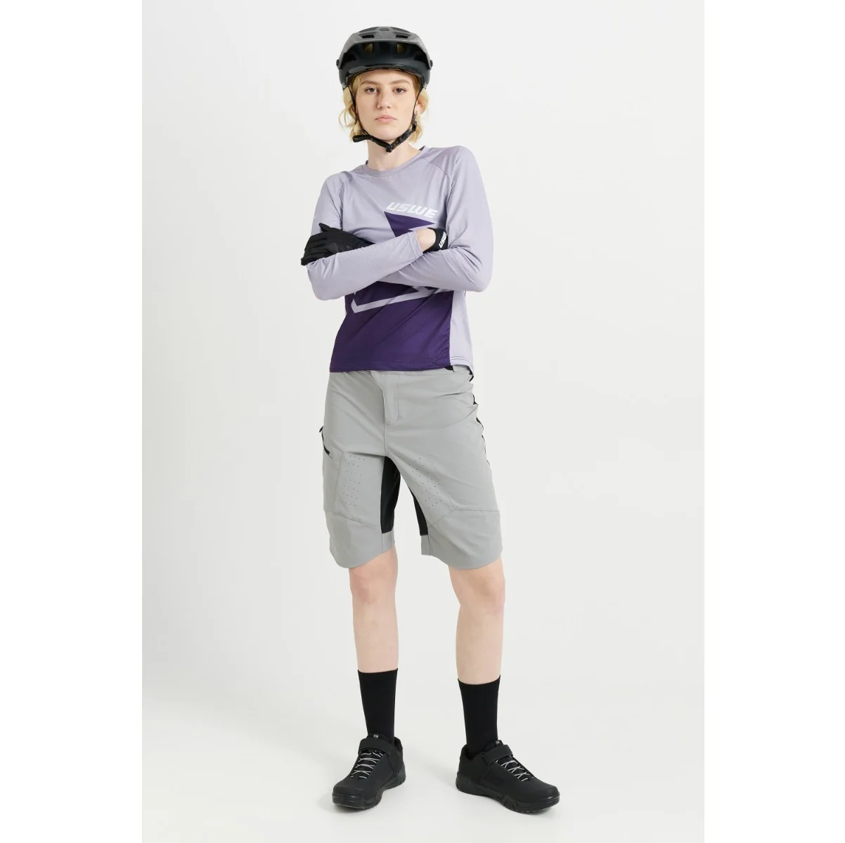 Maillot USWE BERG MTB Manches Longues Femme Lavande - Image 9