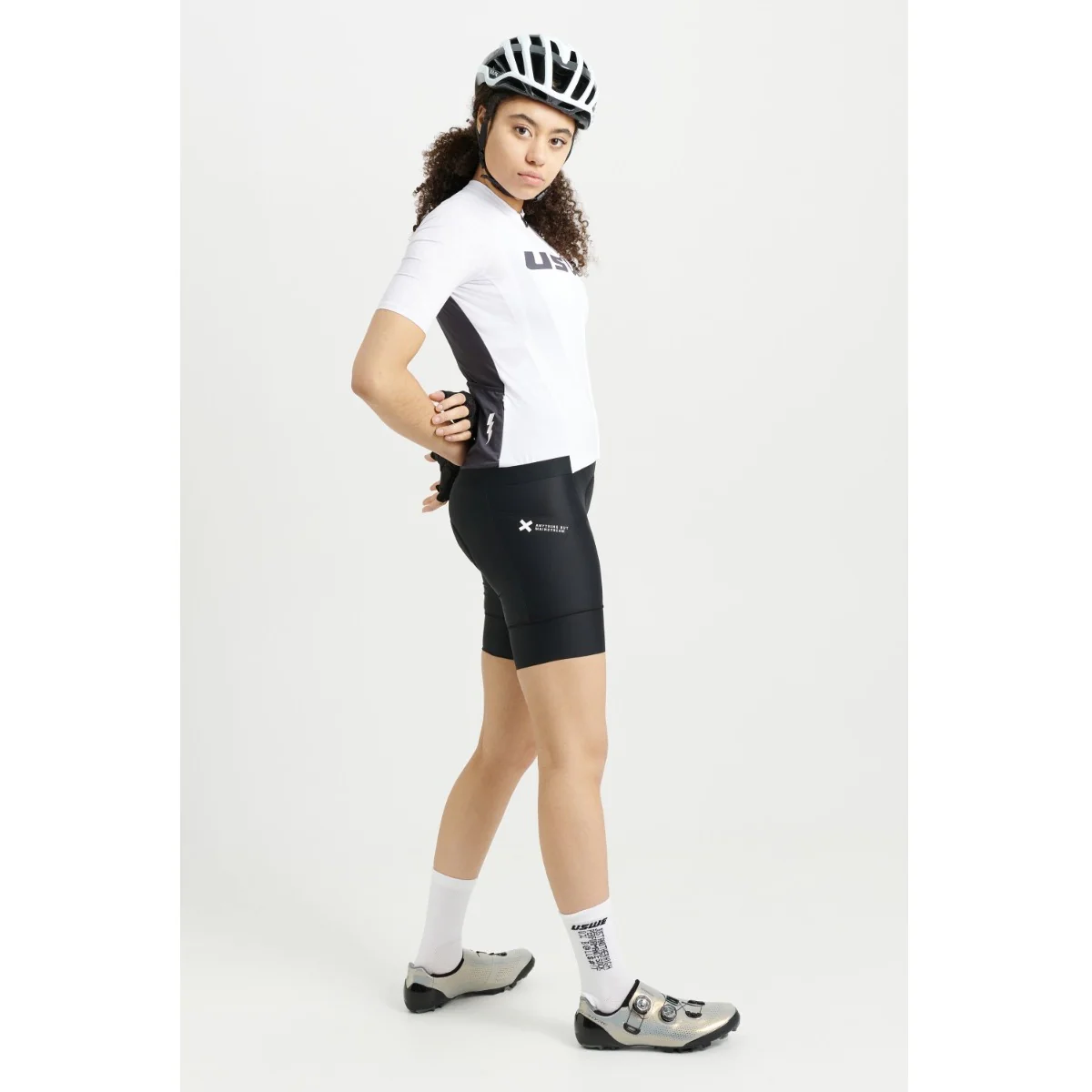 Maillot USWE GRUS GRAVEL Manches Courtes Femme Blanc - Image 7