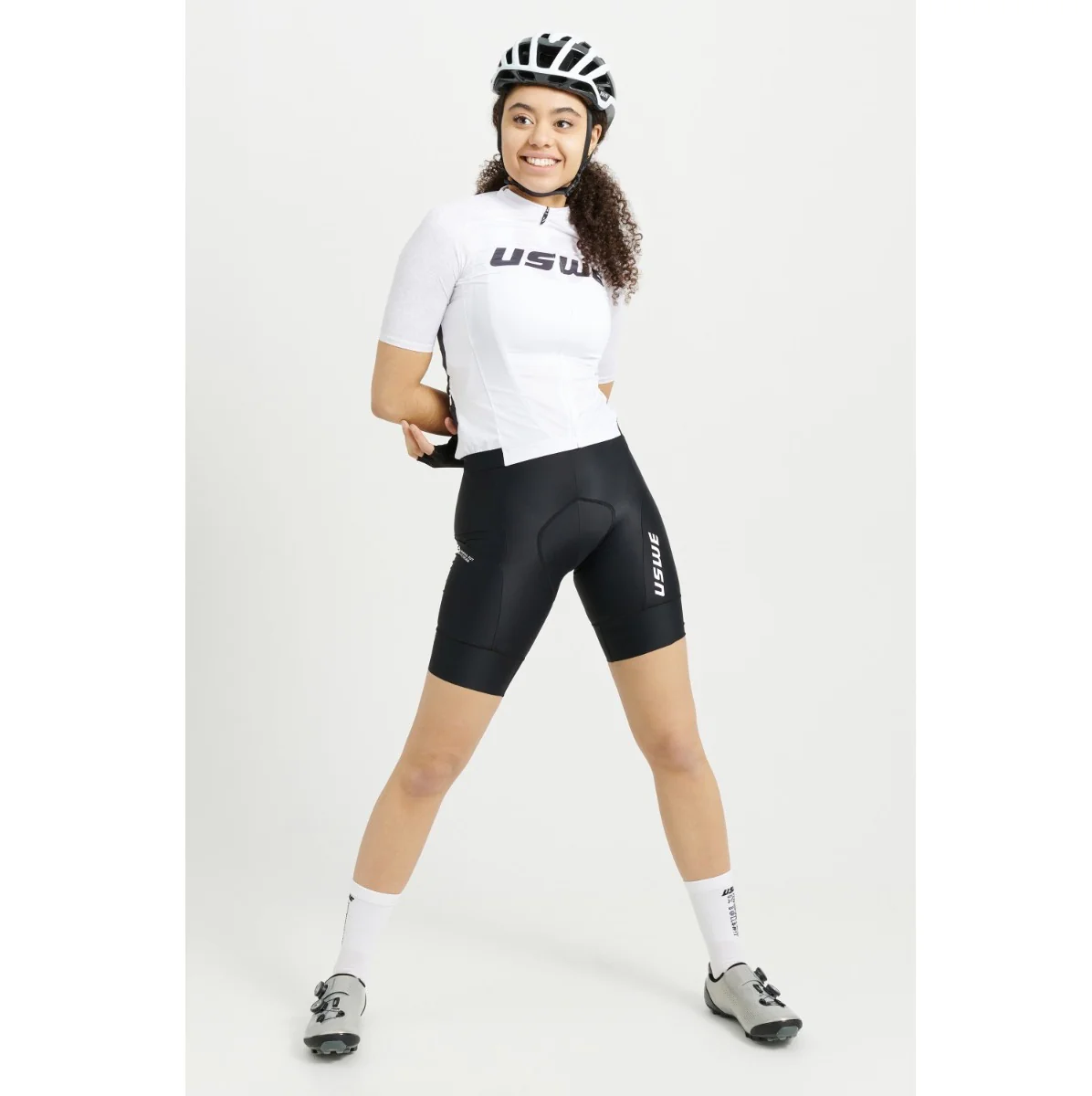 Maillot USWE GRUS GRAVEL Manches Courtes Femme Blanc - Image 8
