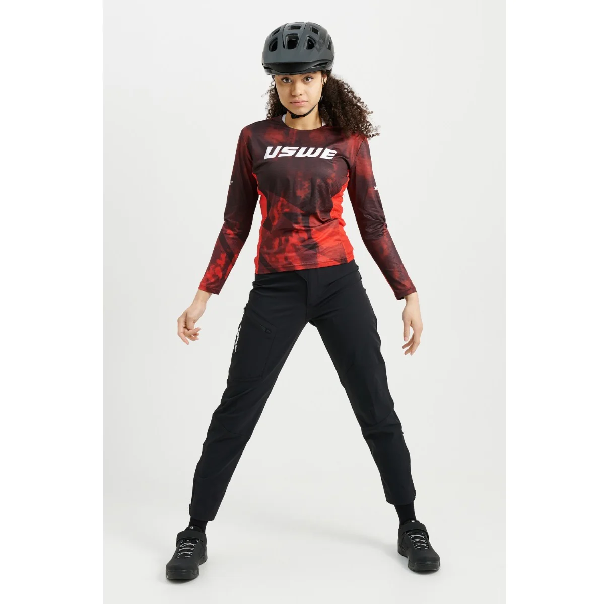 Maillot USWE LUFTIG MTB Manches Longues Femme Rouge - Image 3