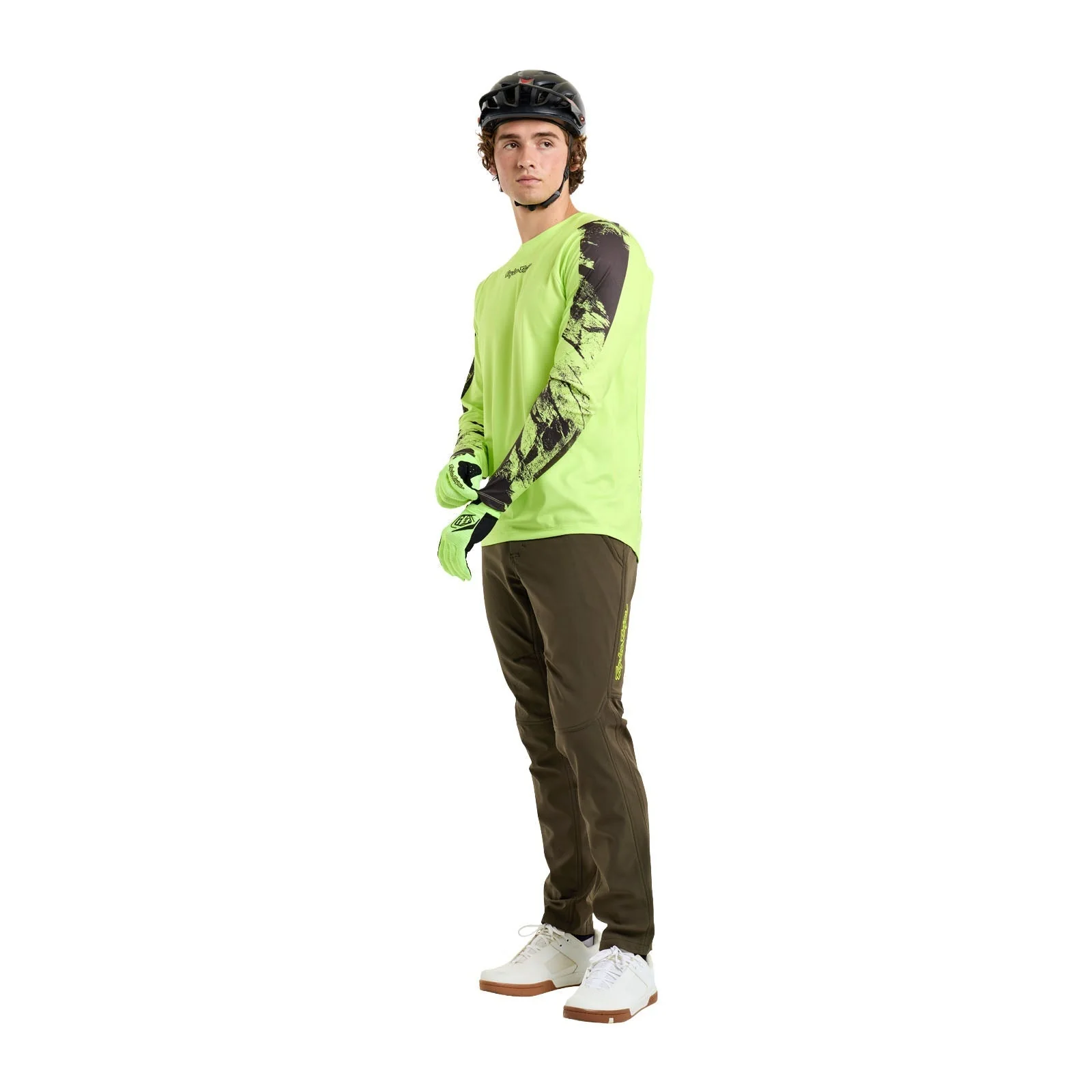 Maillot TROY LEE DESIGNS SKYLINE CHILL ROCKSLIDE Manches Longues Jaune - Image 5