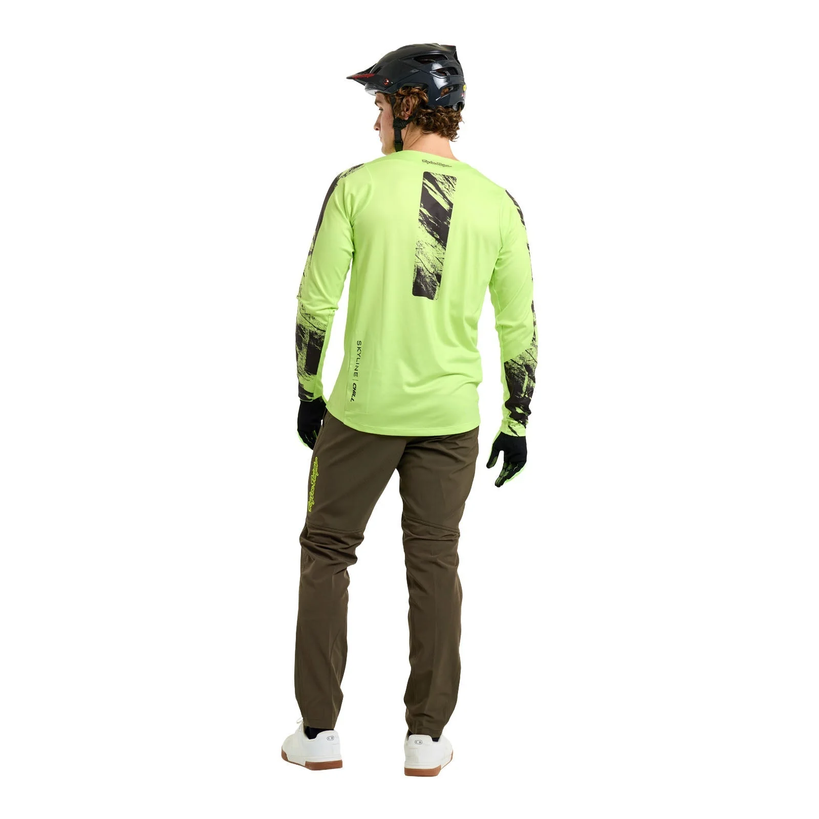 Maillot TROY LEE DESIGNS SKYLINE CHILL ROCKSLIDE Manches Longues Jaune - Image 7