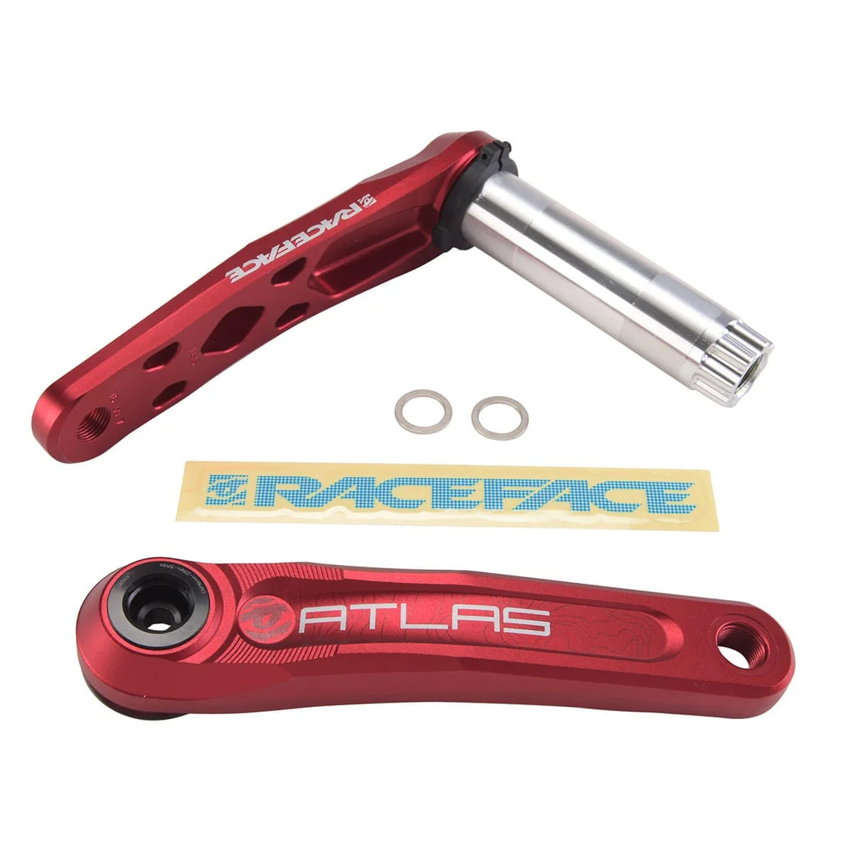 Manivelles RACE FACE ATLAS CINCH Boîtier 68/73 mm Rouge - Image 4