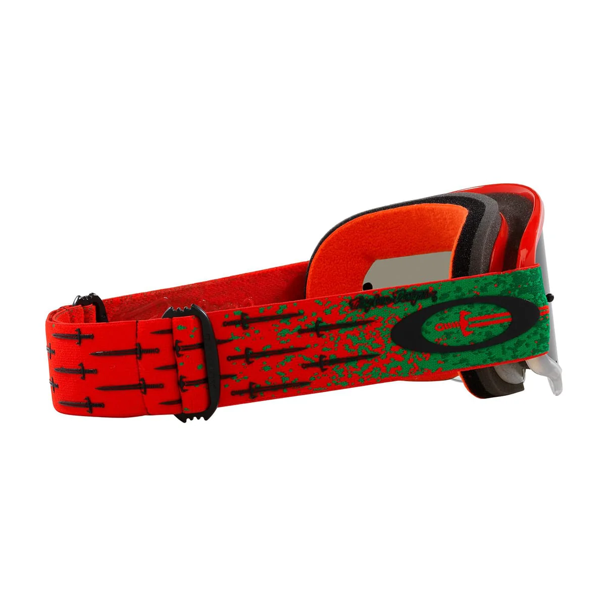 Masque OAKLEY O Frame MX TLD Carrack Orange Ecran Gris Foncé OO7029-77 - Image 5