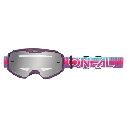 Masque O'NEAL B-10 STRIPED Junior Rose Écran Silver Mirror