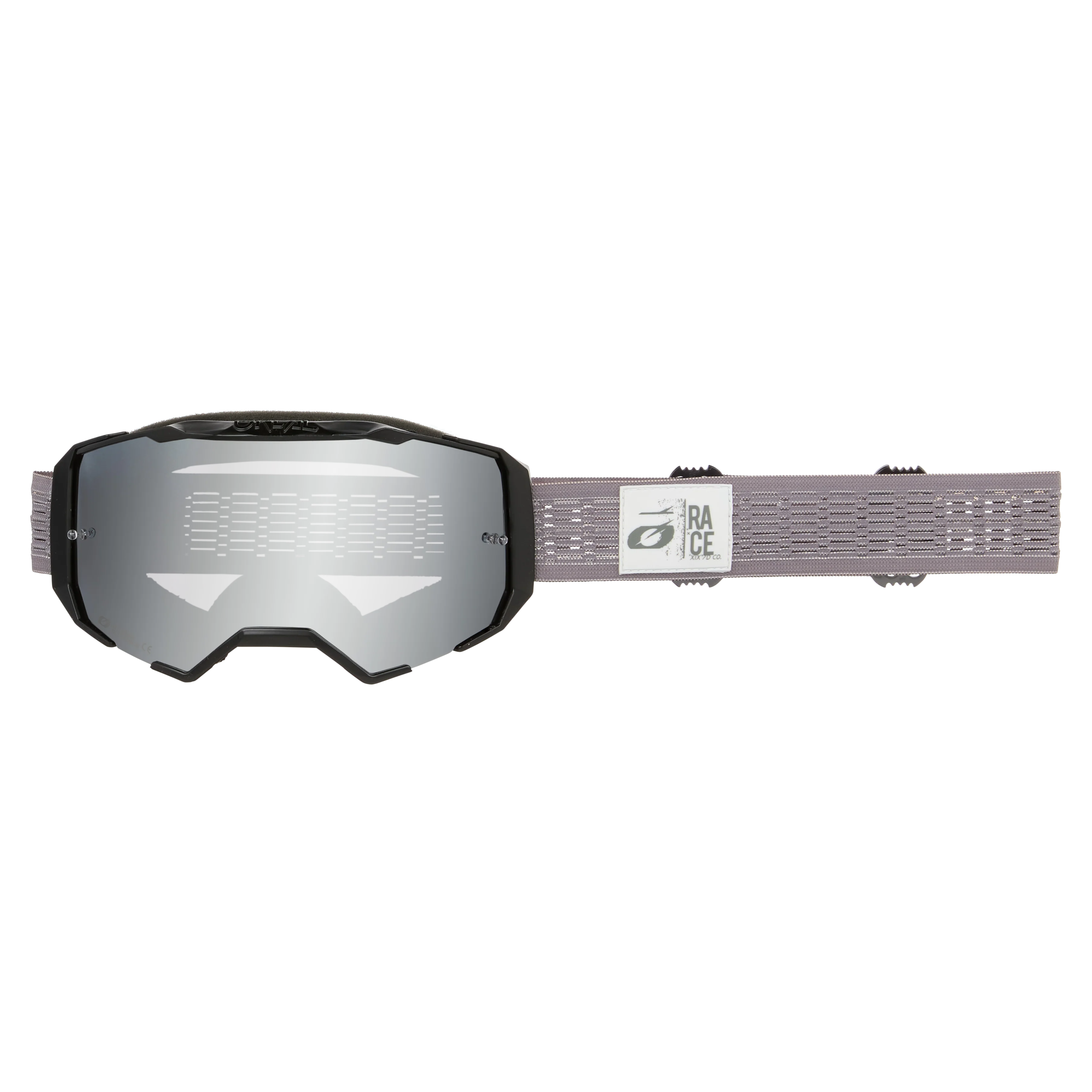 Masque O'NEAL B-22 STATIC Gris Écran Silver Mirror