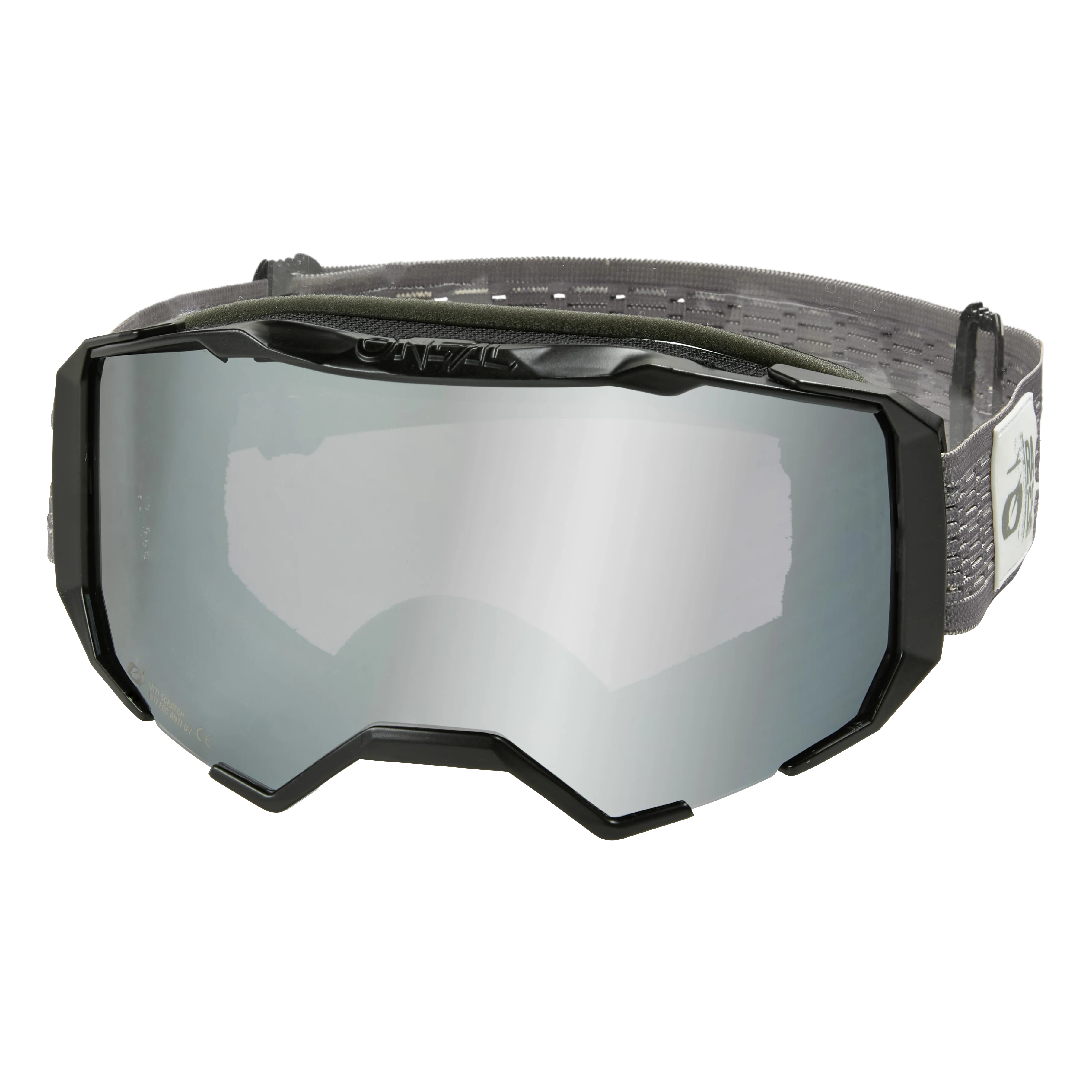 Masque O'NEAL B-22 STATIC Gris Écran Silver Mirror - Image 2