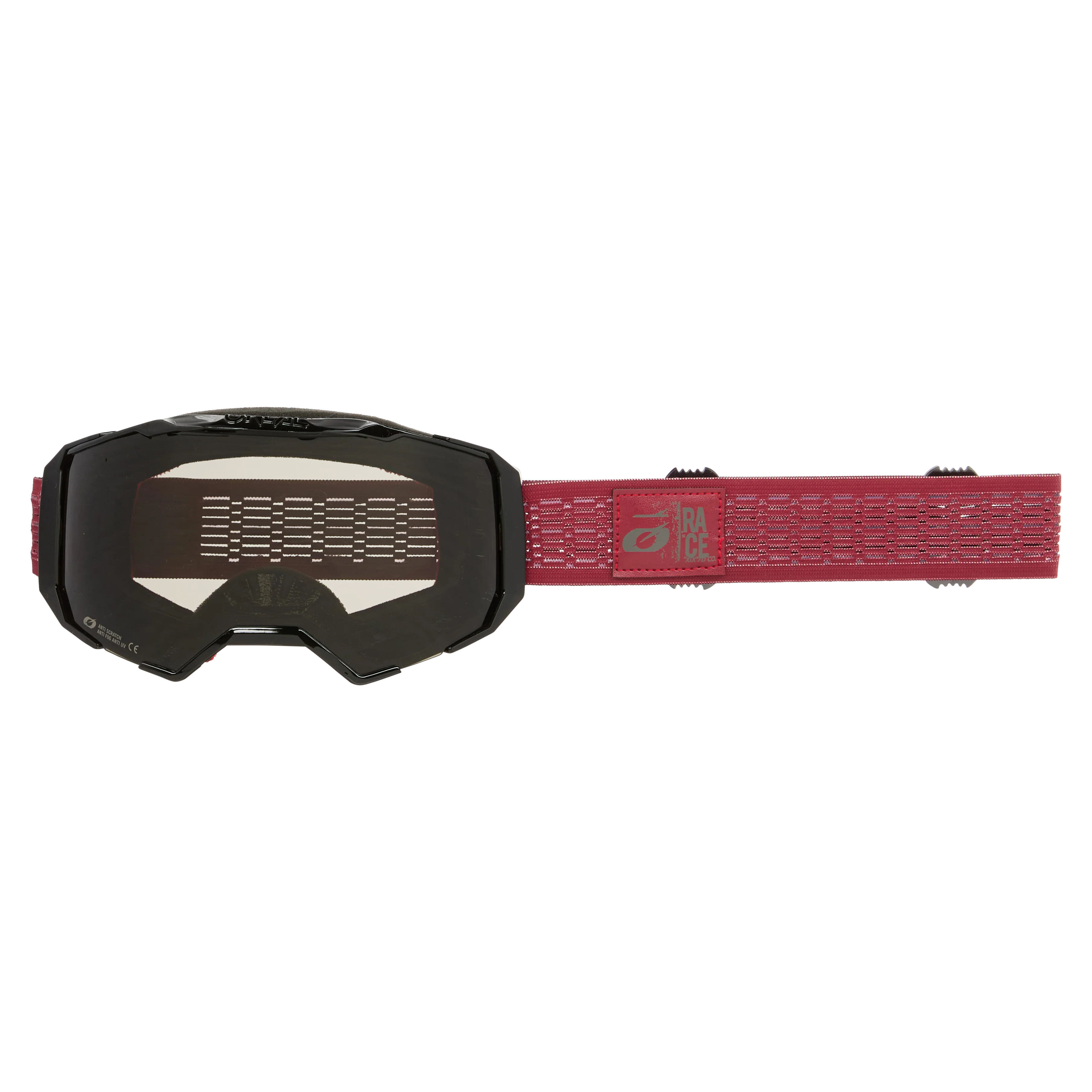 Masque O'NEAL B-22 STATIC Rouge Écran Gris