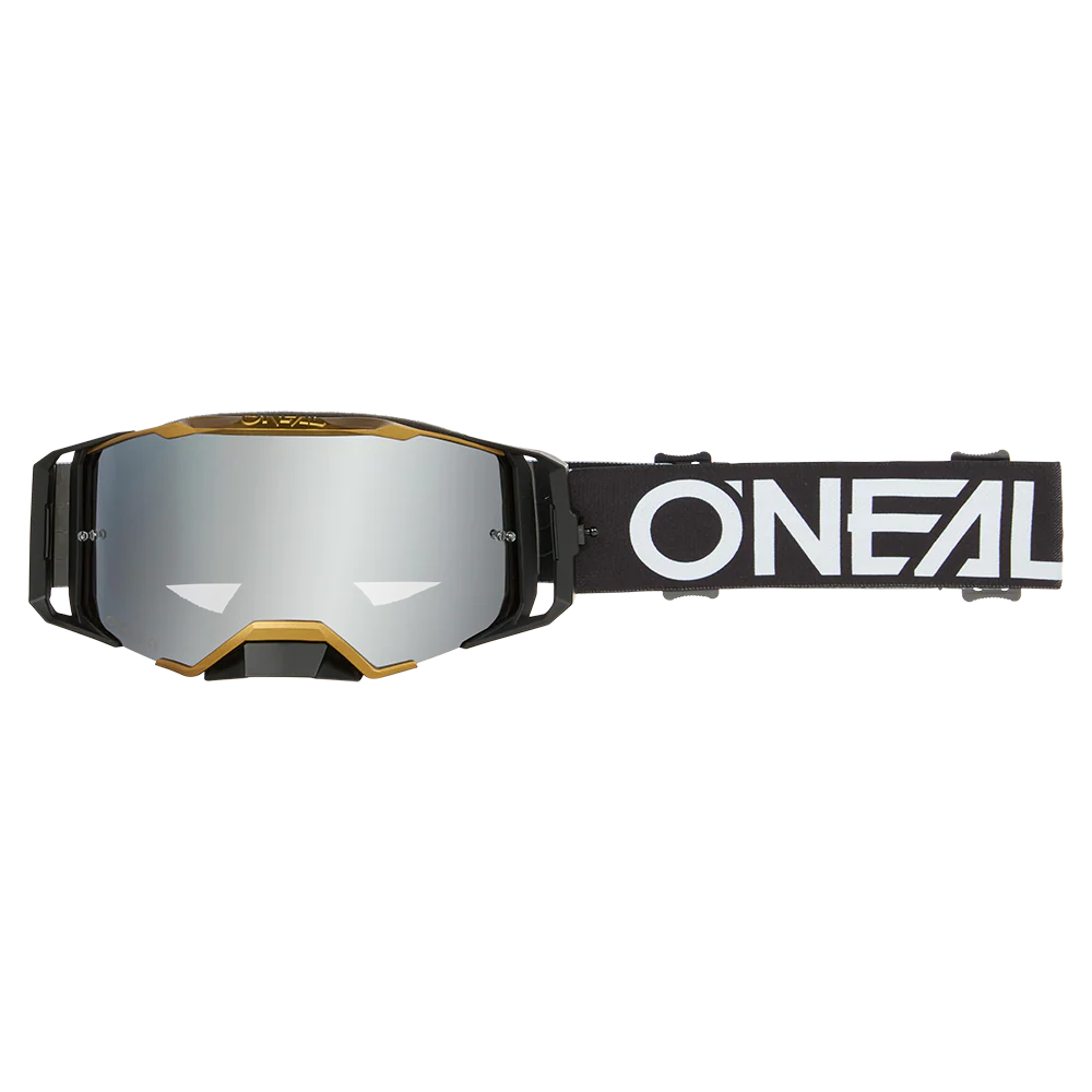 Masque O'NEAL B-33 HEXA Noir/Or Écran Silver Mirror