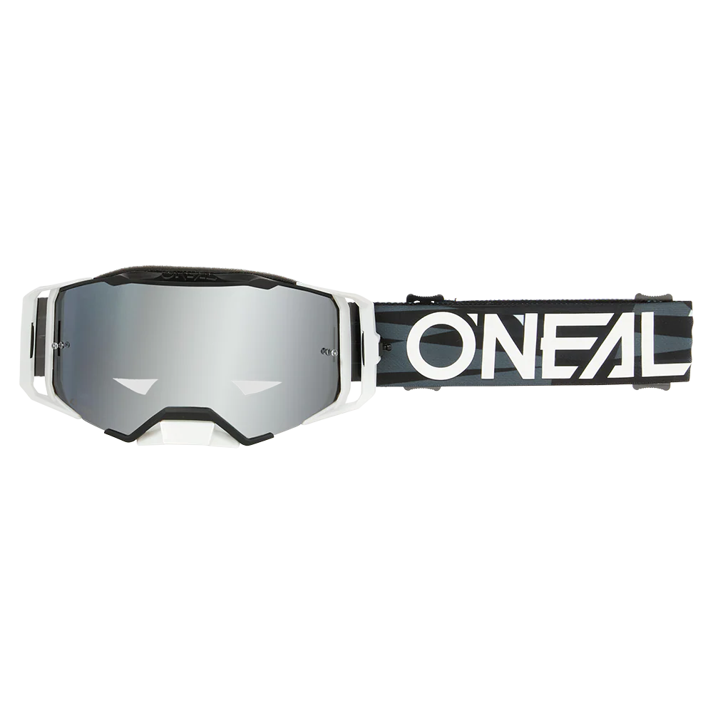 Masque O'NEAL B-33 ICTUS Noir/Blanc Écran Silver Mirror