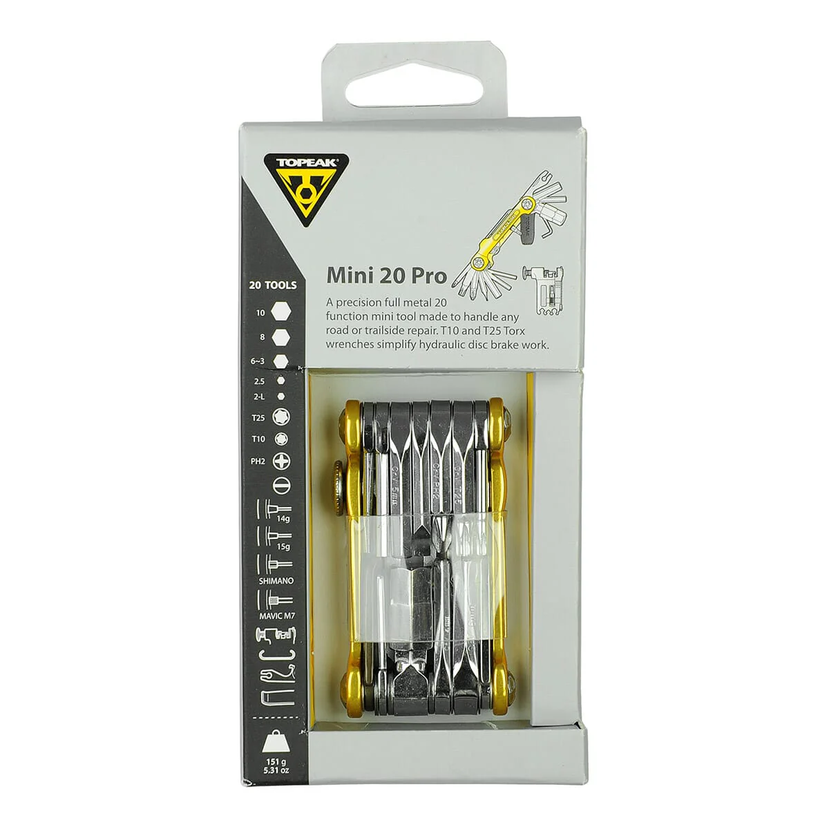 Multi-Outils TOPEAK MINI PRO Or (20 Outils + Housse) - Image 3