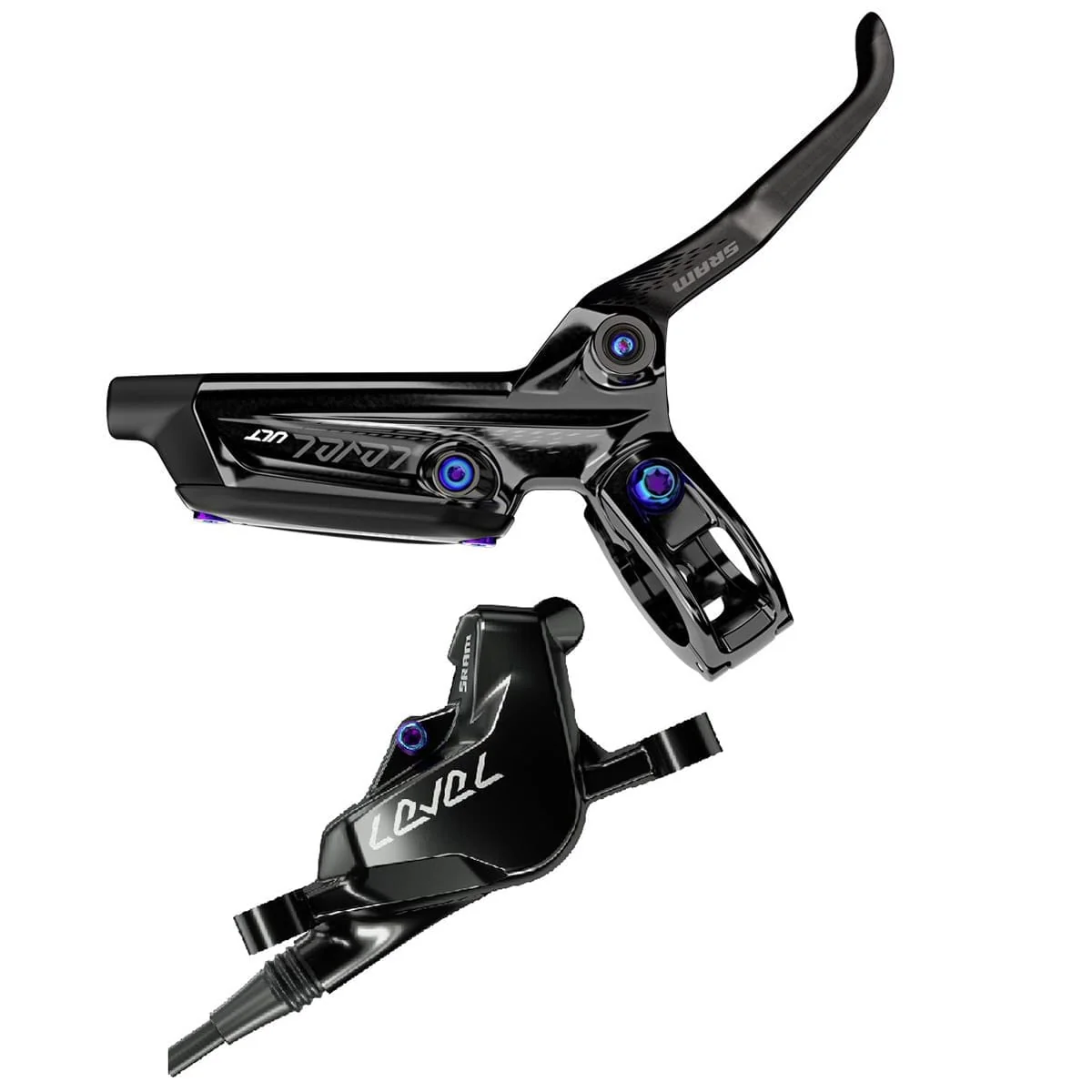 Paire de Freins SRAM LEVEL ULTIMATE Noir/Rainbow - Image 2
