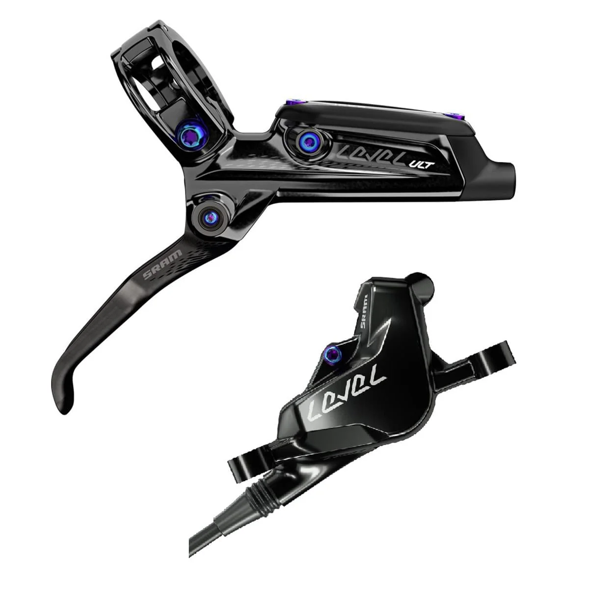 Paire de Freins SRAM LEVEL ULTIMATE Noir/Rainbow - Image 3