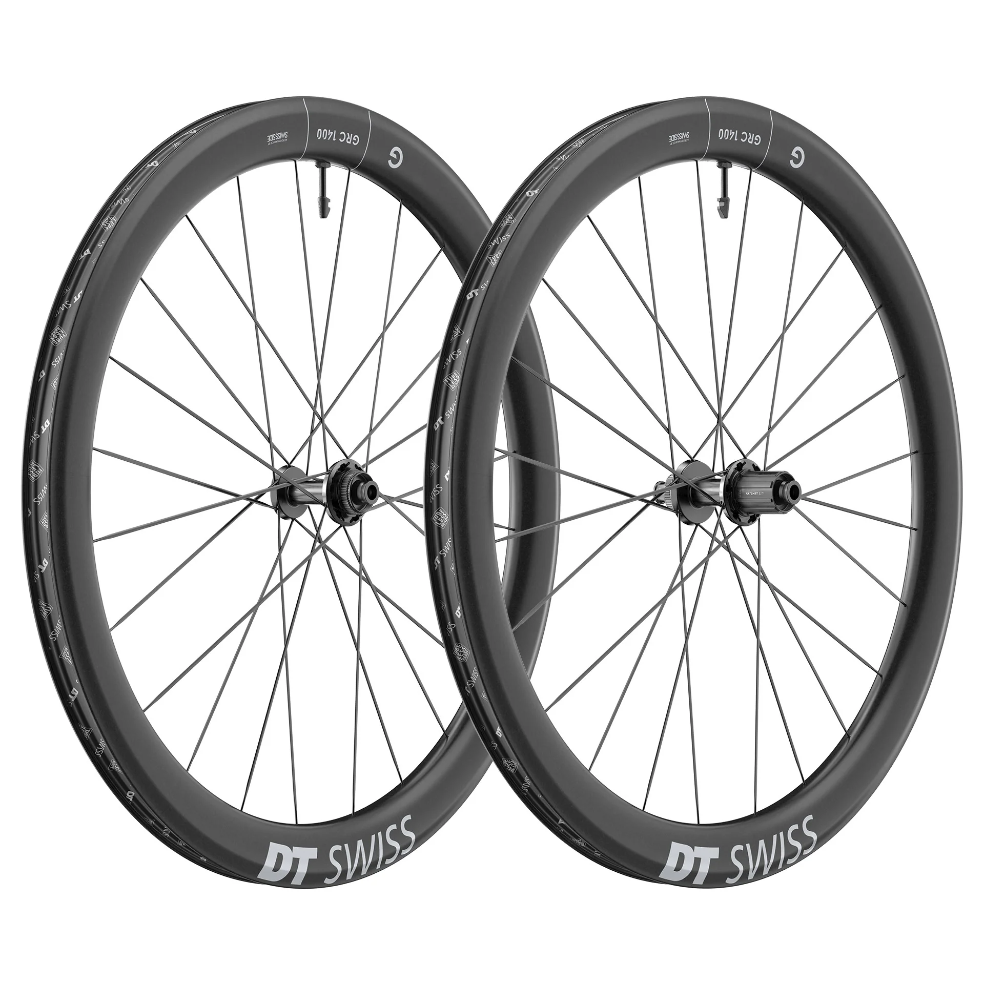 Paire de Roues DT SWISS GRC 1400 DICUT 50 DISC Tubeless Ready (Centerlock)