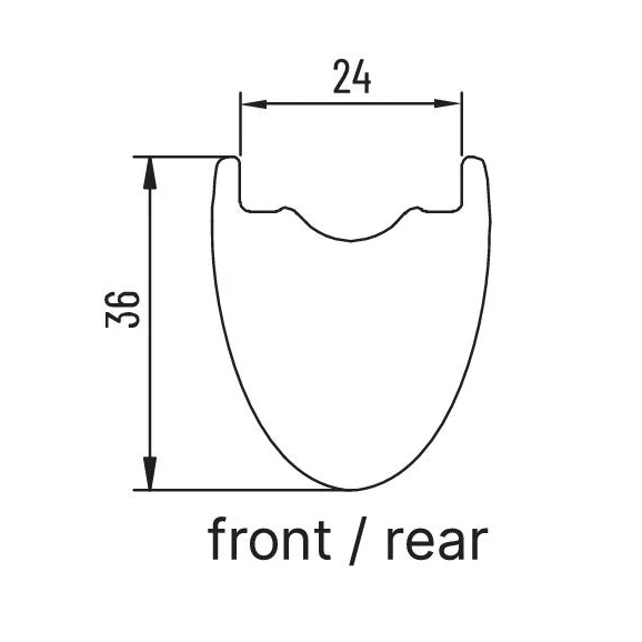 Paire de Roues MICHE GRAFF CARBONE DISC Tubeless Ready (Center Lock) - Image 4