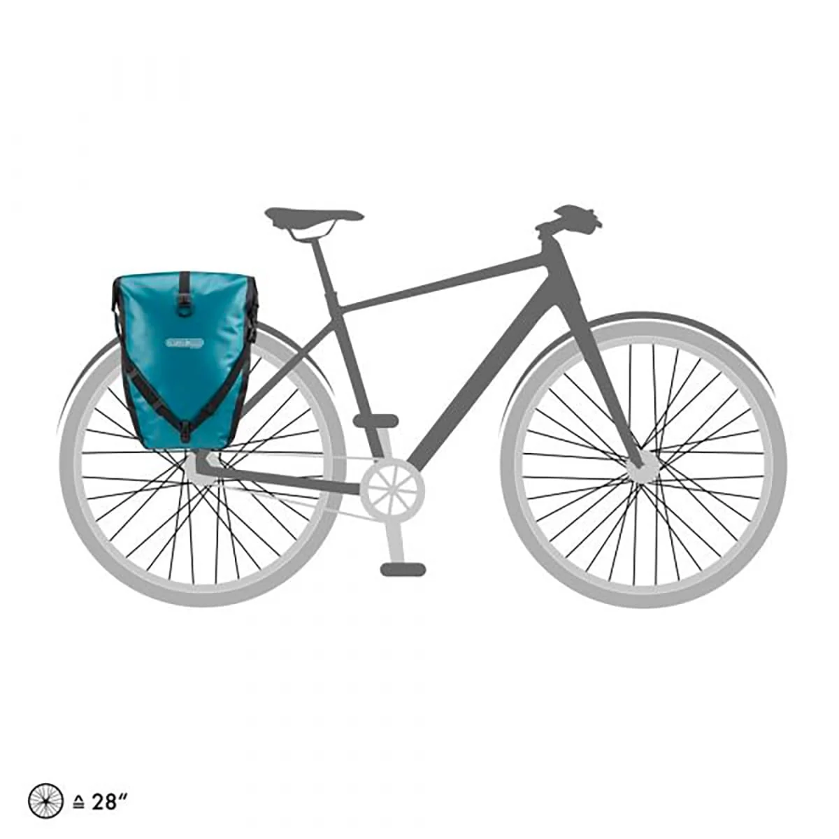 Paire de Sacoches de Porte-Bagages ORTLIEB BACK ROLLER 40 L Turquoise - Image 9