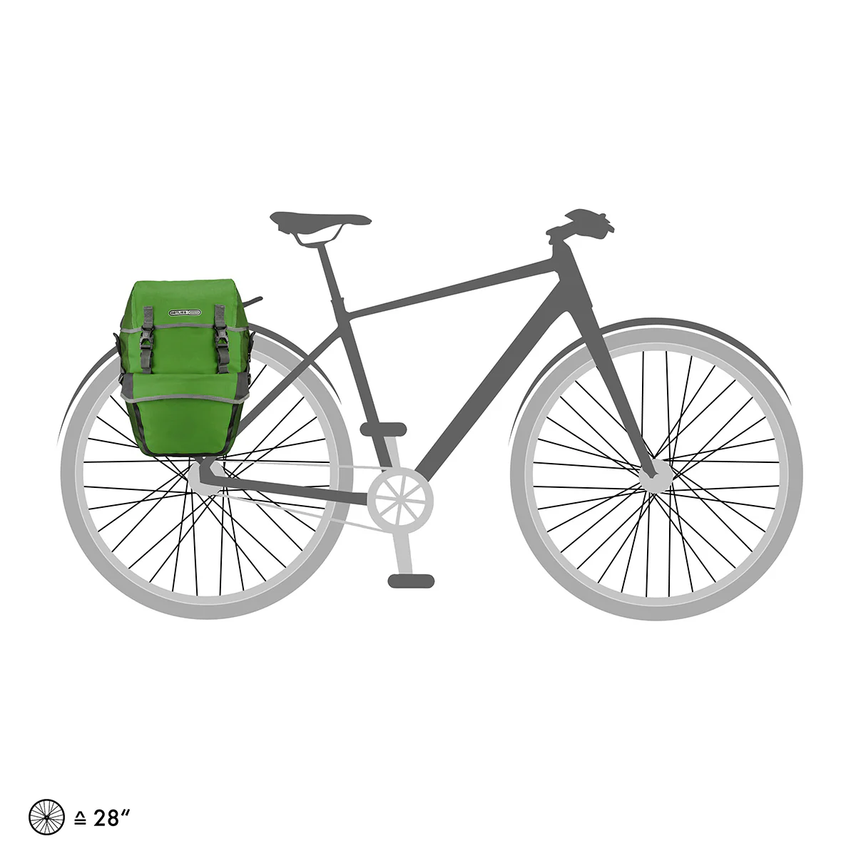 Paire de Sacoches de Porte-Bagages ORTLIEB BIKE PACKER PLUS 42 L Vert - Image 4