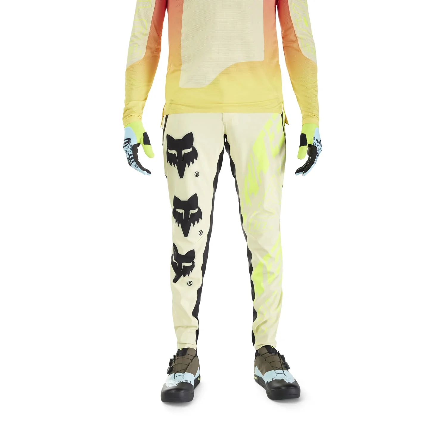 Pantalon FOX FLEXAIR ELEVATED Jaune/Noir - Image 3