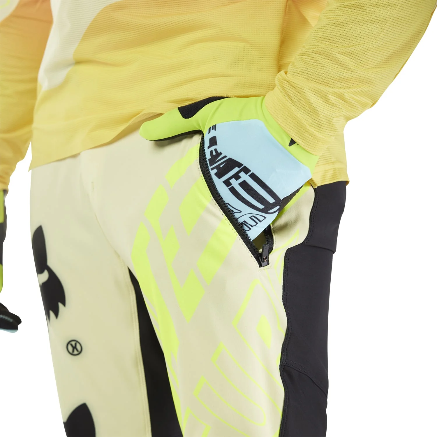 Pantalon FOX FLEXAIR ELEVATED Jaune/Noir - Image 6