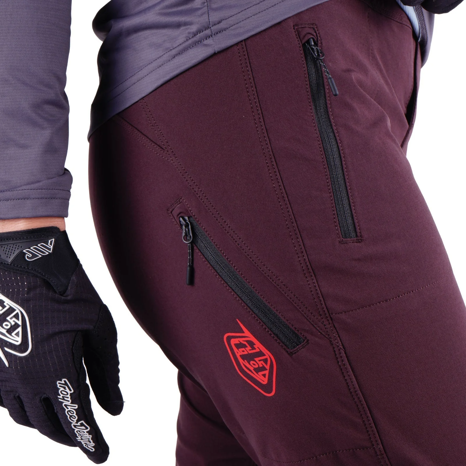 Pantalon TROY LEE DESIGNS LILIUM PRO MONO Femme Bordeaux - Image 12
