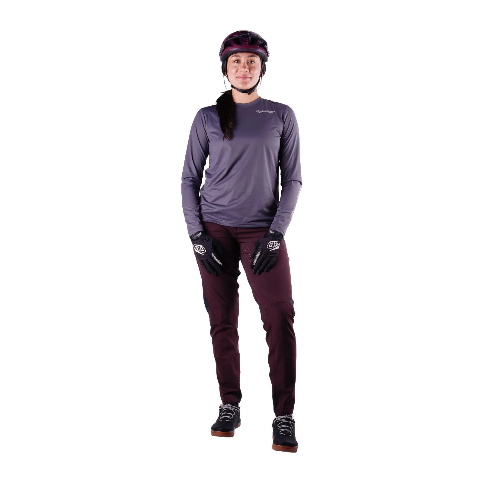 Pantalon TROY LEE DESIGNS LILIUM PRO MONO Femme Bordeaux - Image 2