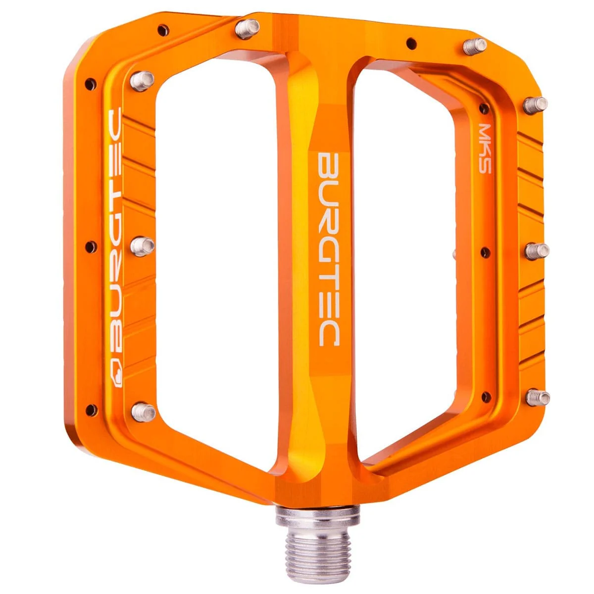 Pédales Plates BURGTEC PENTHOUSE FLAT MK5 Axe Acier Orange