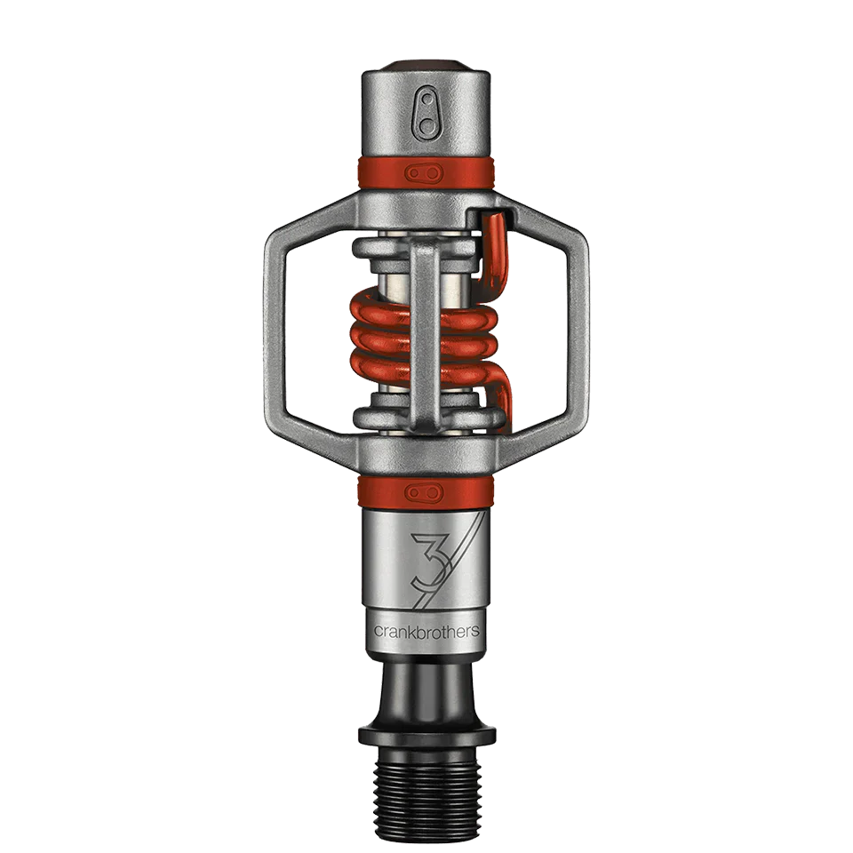 Pédales CRANKBROTHERS EGG BEATER 3 Argent/Rouge