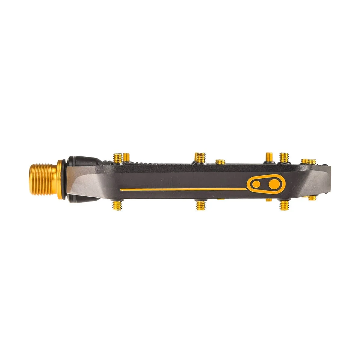 Pédales Plates CRANKBROTHERS STAMP 11 Large Noir/Or - Image 5