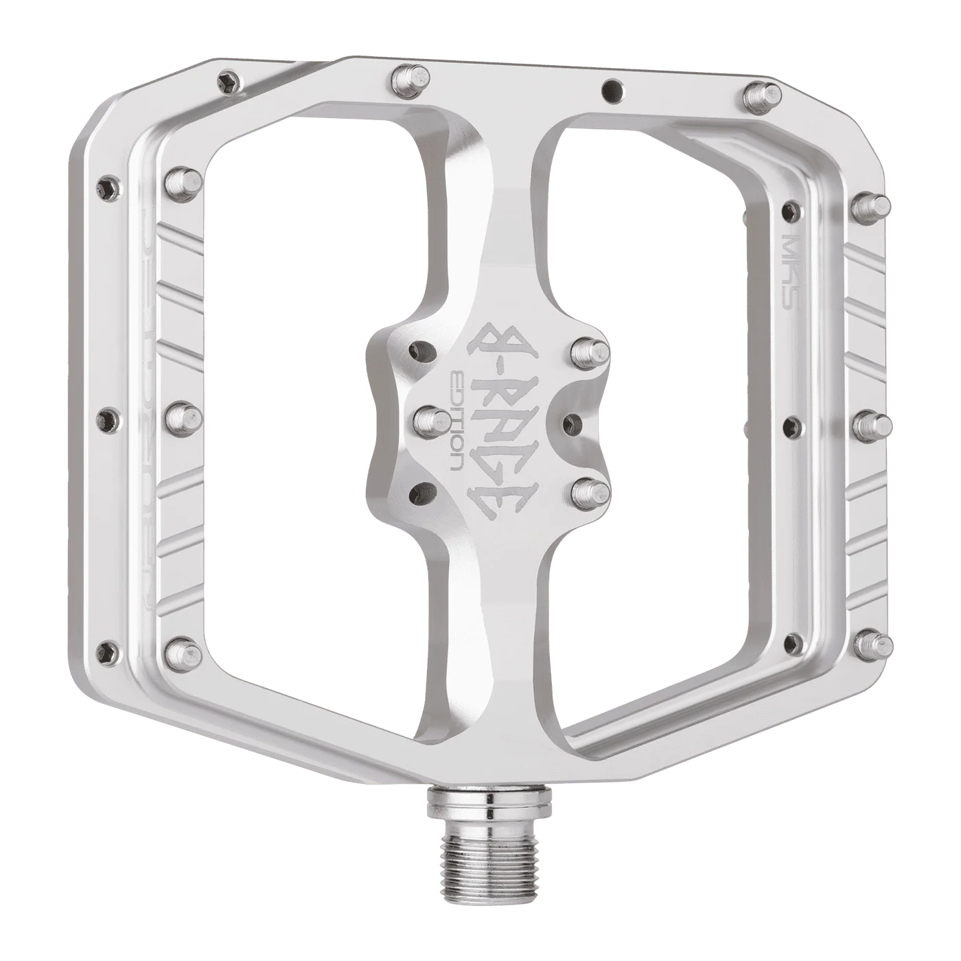Pédales Plates BURGTEC PENTHOUSE FLAT MK5 B-RAGE EDITION Argent - Image 2