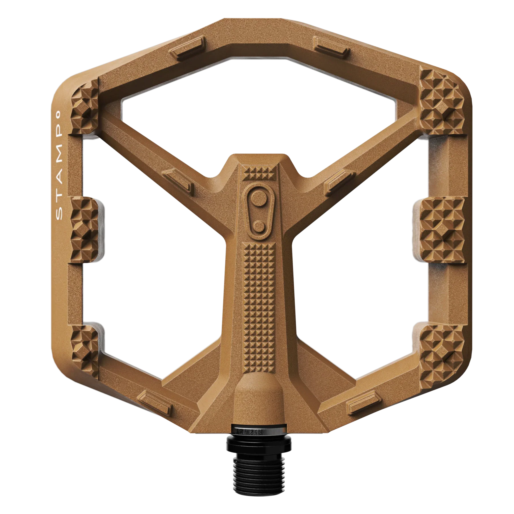 Pédales Plates CRANKBROTHERS STAMP 0 Large Marron