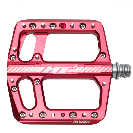 Pédales Plates HT COMPONENTS RAVEN ANS 12 Rouge