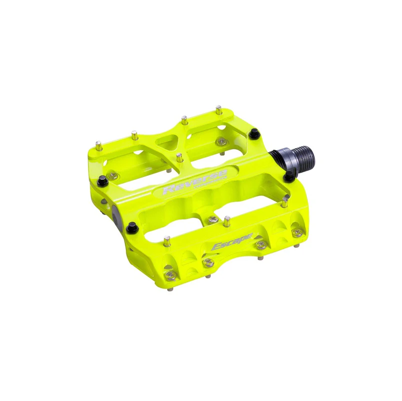 Pédales Plates REVERSE COMPONENTS ESCAPE Jaune Fluo