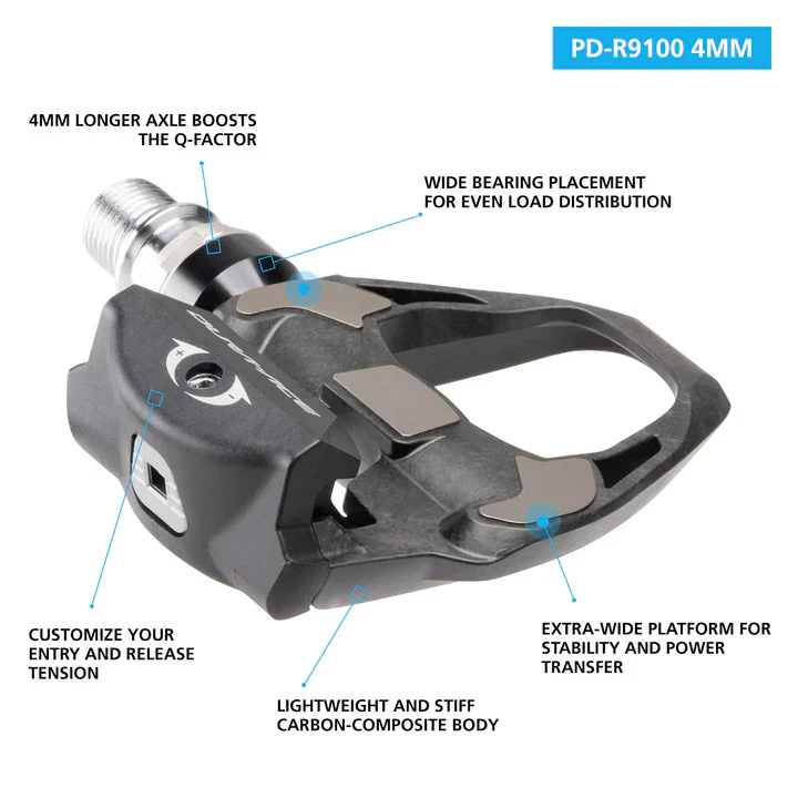 Pédales SHIMANO DURA ACE R9100 +4 mm - Image 5
