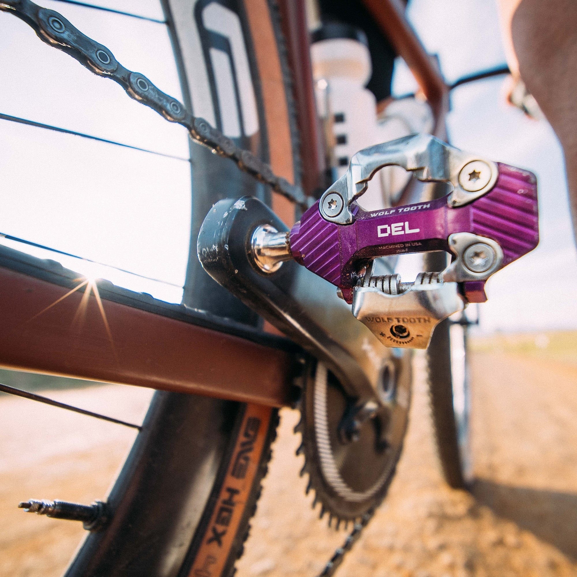 Pédales WOLF TOOTH DEL GRAVEL RACE Clipless Violet - Image 4