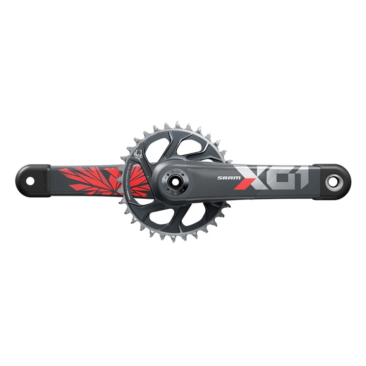 Pédalier Mono 12V SRAM EAGLE X01 DUB BOOST Lunar Oxy