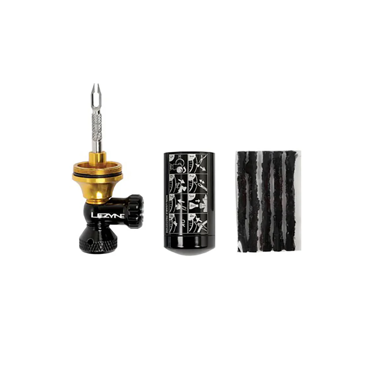 Kit de Réparation Tubeless Percuteur CO2 LEZYNE BLASTER + 5 Mèches + 2x Cartouches CO2 - Image 4