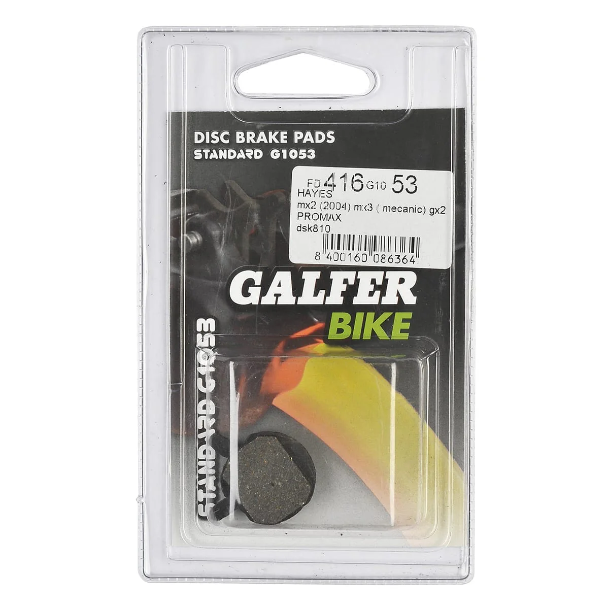 Plaquettes Semi-Métalliques GALFER PERFORMANCE Hayes MX-2 (2004) / MX-3 Mec / MX-4 / MX-5 / GX-2 / Sole - Image 3