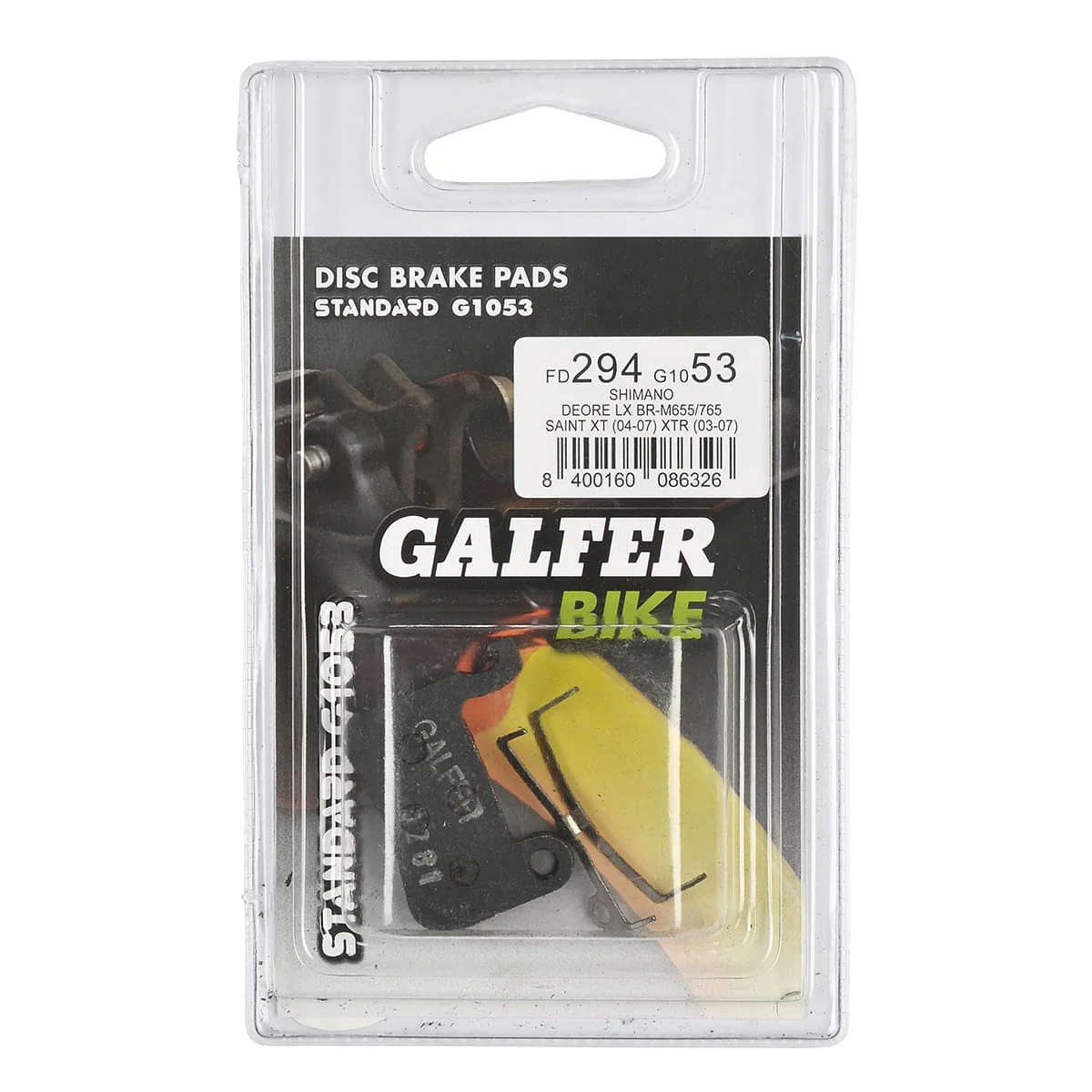Plaquettes Semi-Métalliques GALFER PERFORMANCE Shimano A01S-M06 Saint / XTR / XT / SLX / LX - Image 3