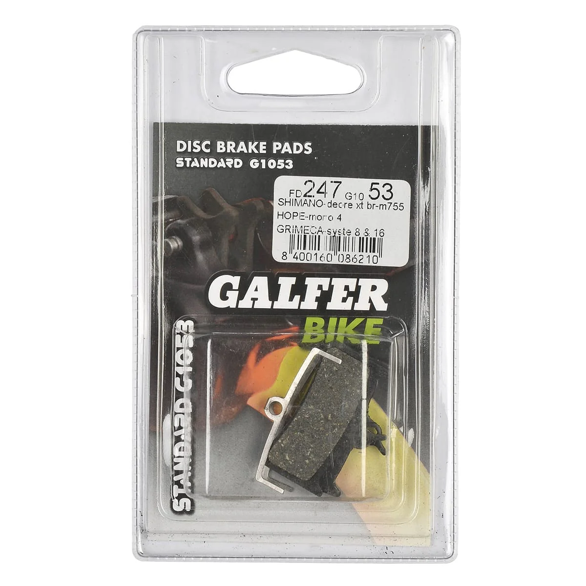 Plaquettes Semi-Métalliques GALFER PERFORMANCE Shimano XT 755 / Grimeca - Image 3