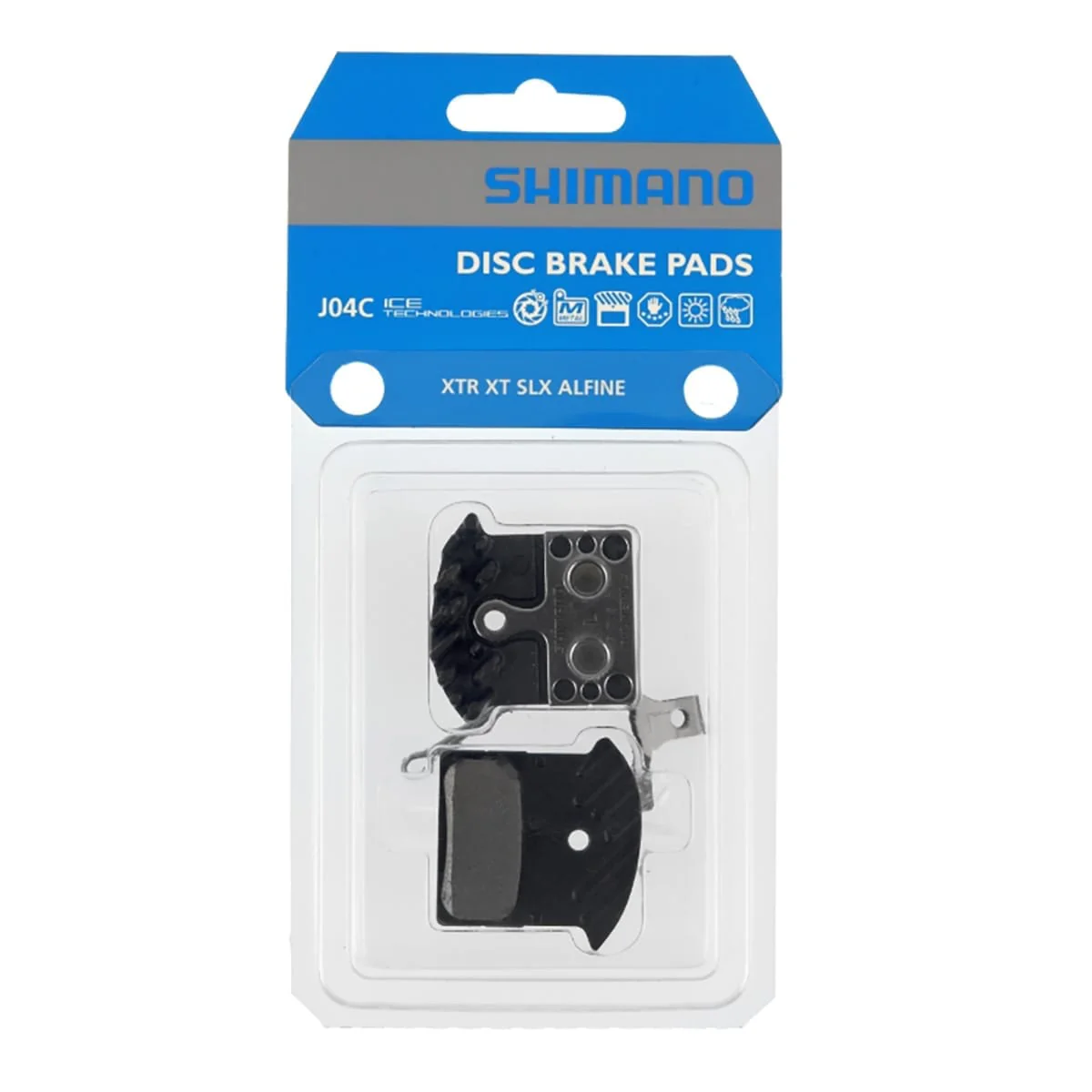 Plaquettes Métalliques SHIMANO J04C Ice Tech XTR/XT/SLX/Deore - Image 3