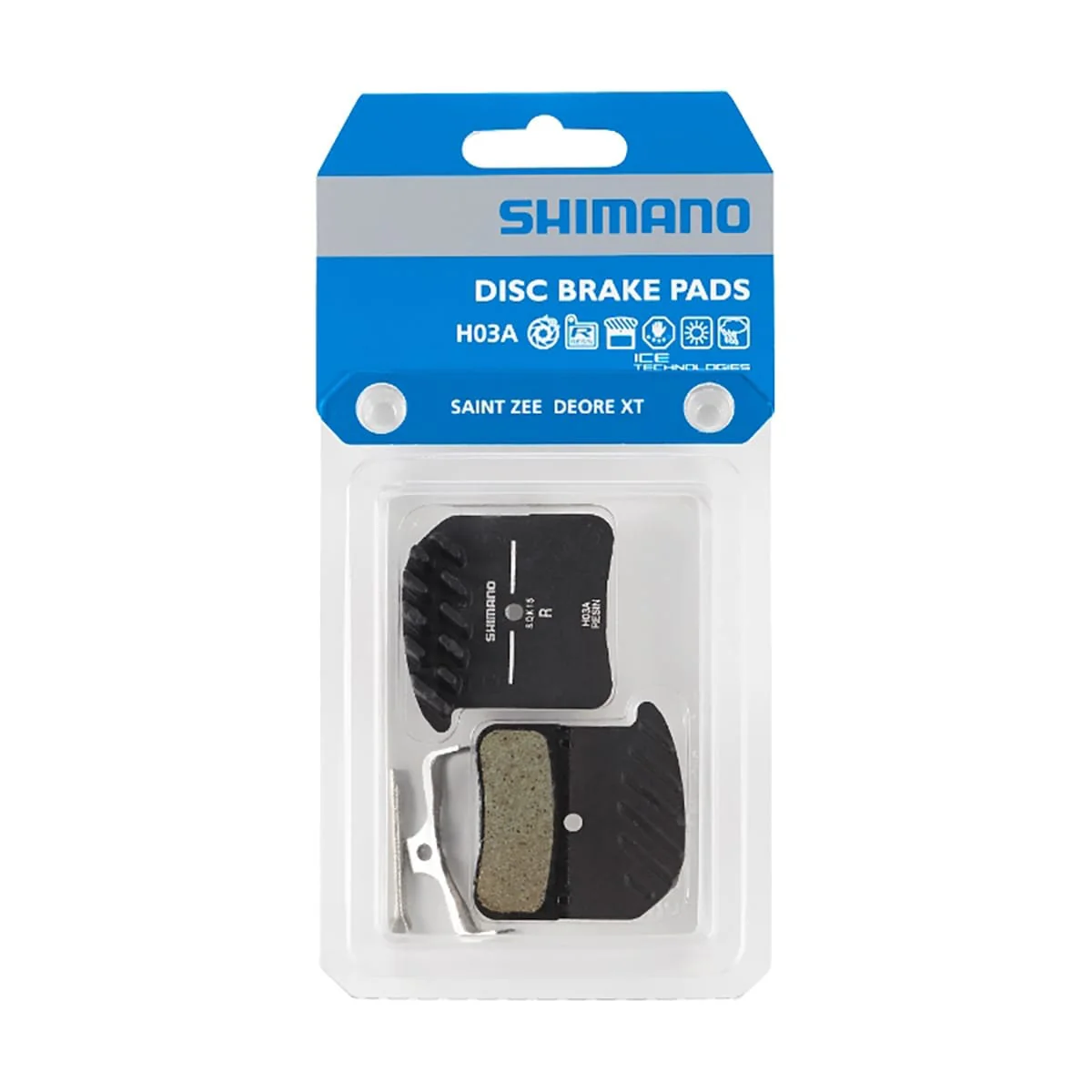 Plaquettes Organiques Ventilées SHIMANO H03A 4 Pistons SAINT / XT 8020 / ZEE - Image 3