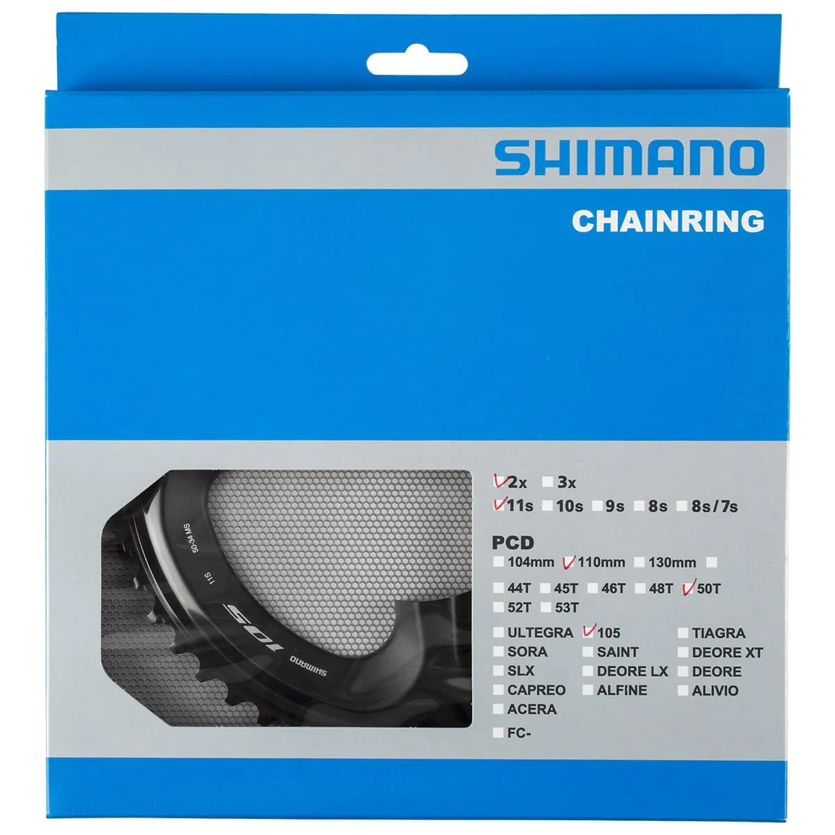 Plateau Extérieur 11V SHIMANO 105 R7000 110mm - Image 3