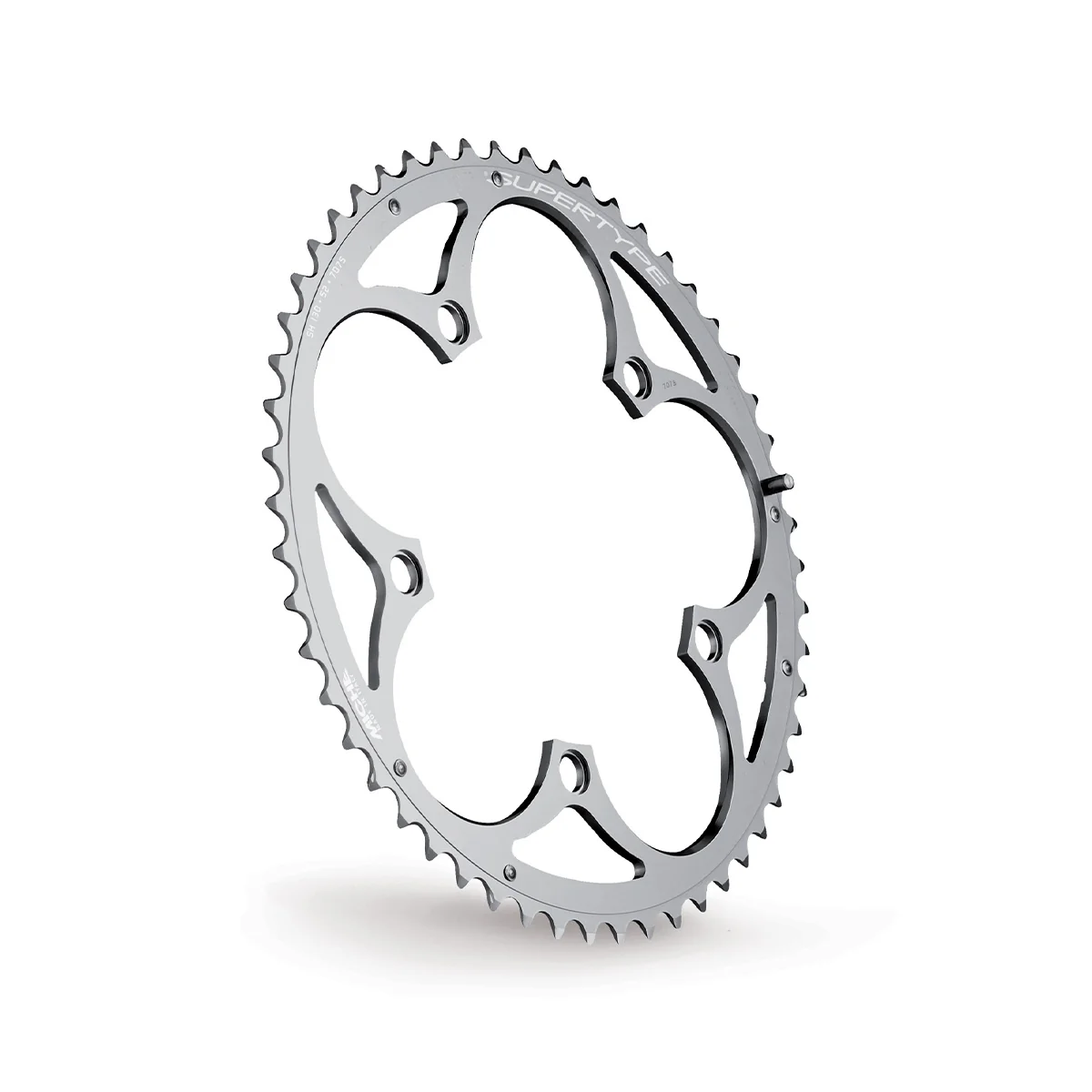 Plateau Extérieur 9/10V MICHE SUPERTYPExDOUBLE BCD 130mm Argent