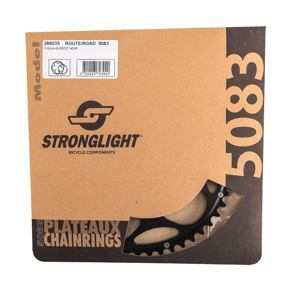 Plateau Extérieur 9/10V STRONGLIGHT ALU 5083 TYPE S 110mm noir - Image 3