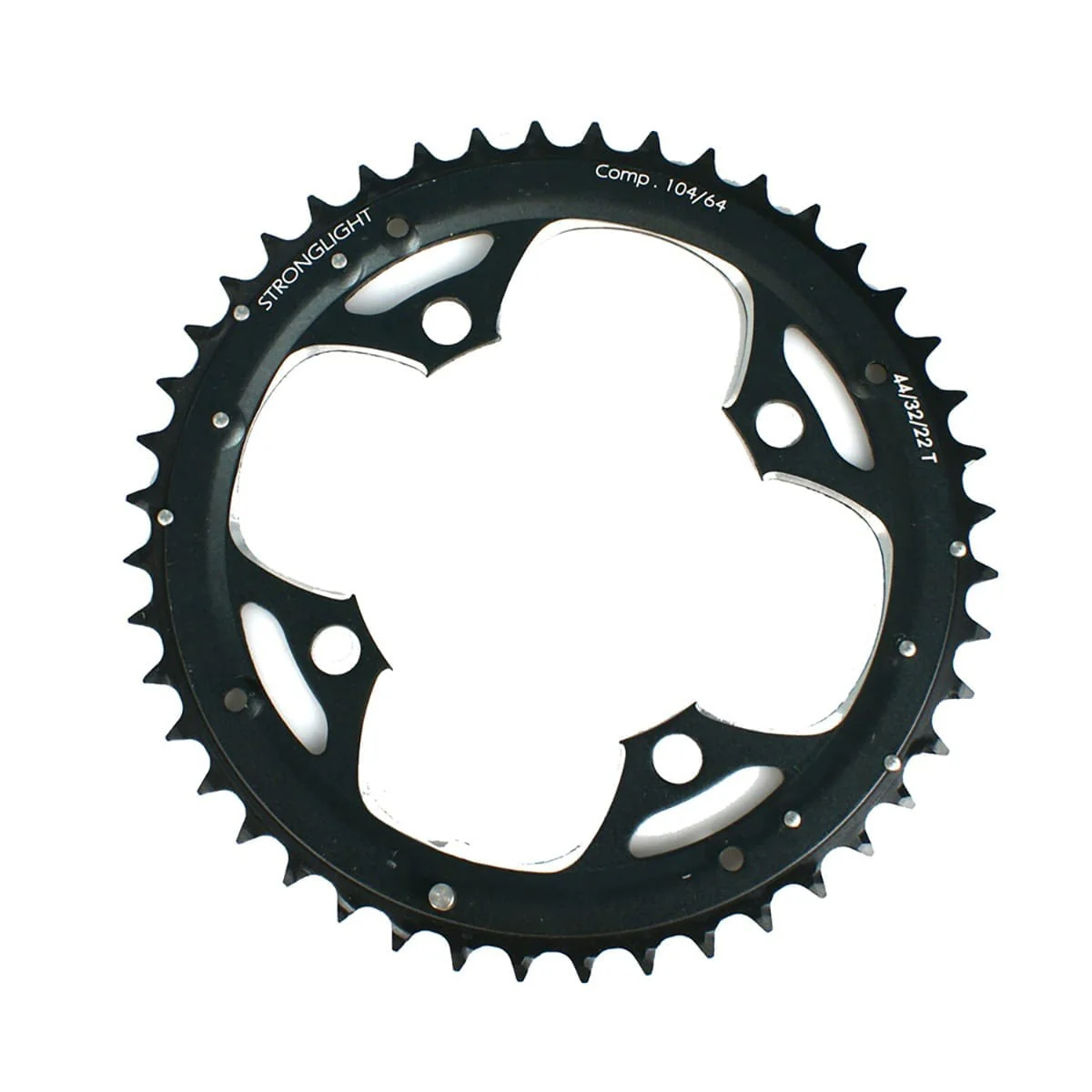 Plateau Extérieur STRONGLIGHT ALU 5083 9V 4 Trous 104mm