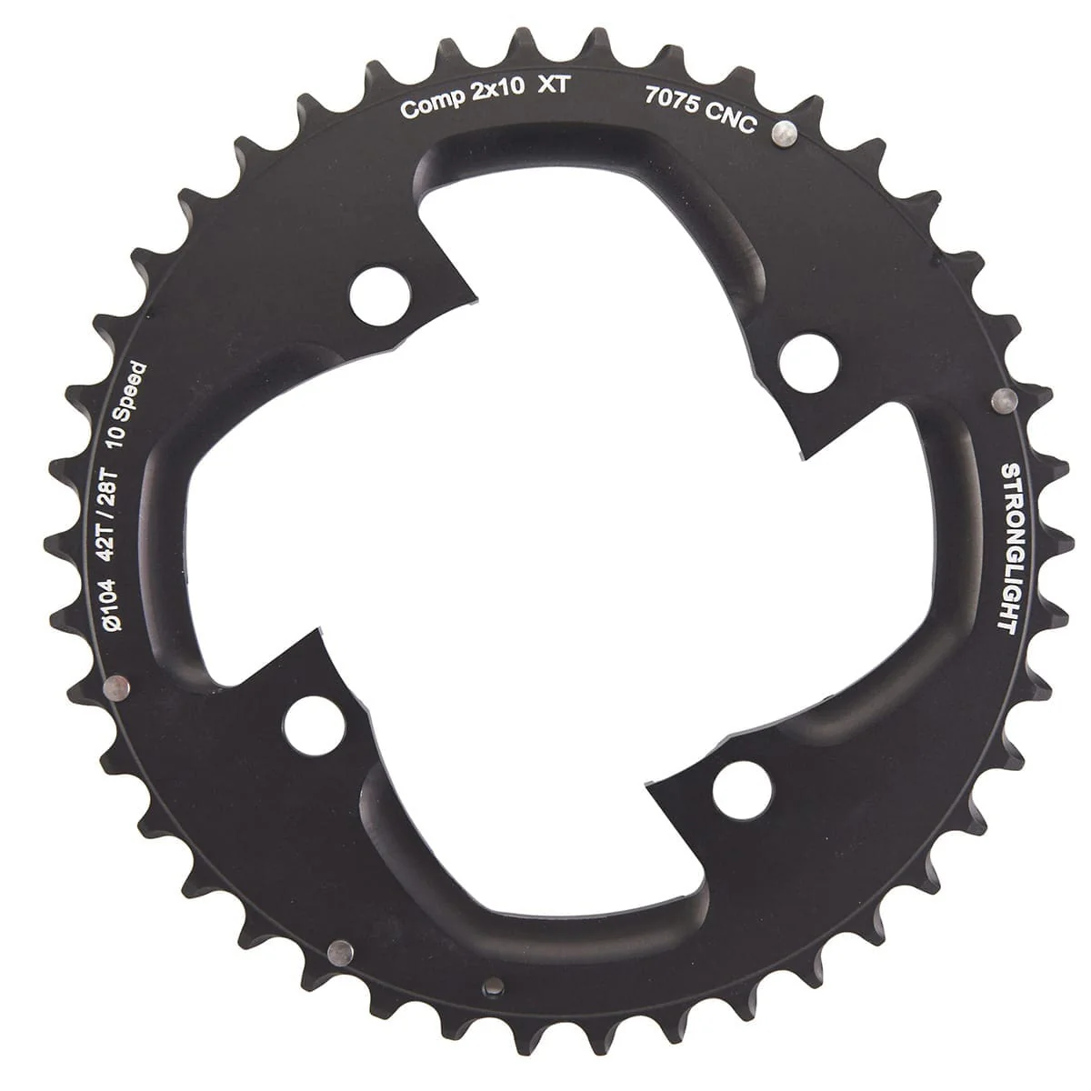 Plateau Extérieur STRONGLIGHT SHIMANO XT M785 10V 4 Trous 104mm