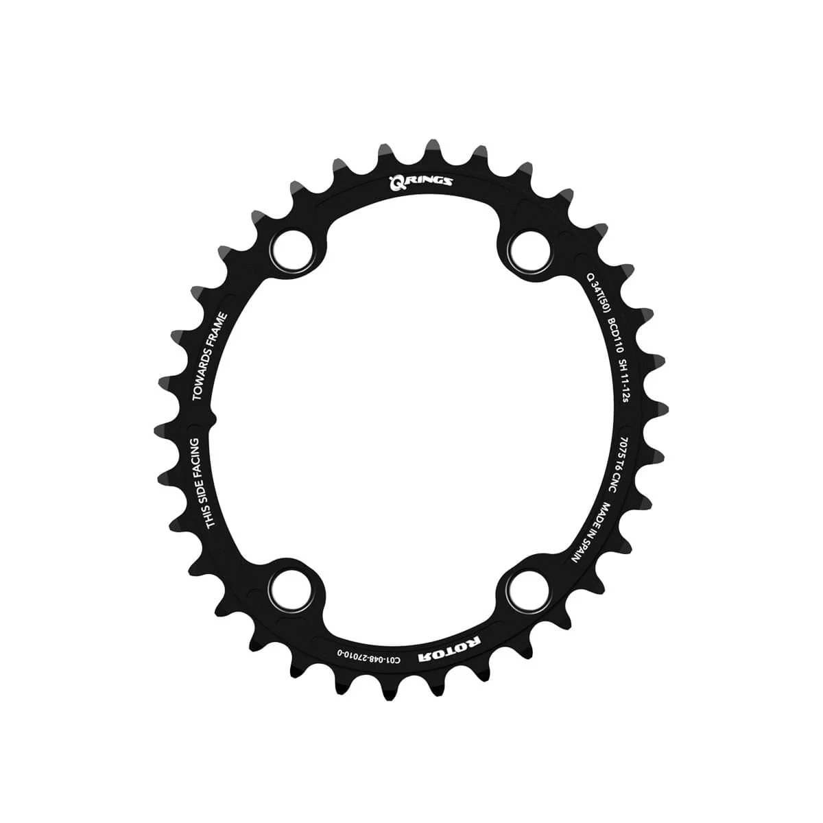 Plateau Intérieur Ovale 11/12V ROTOR Q-RINGS 110mm