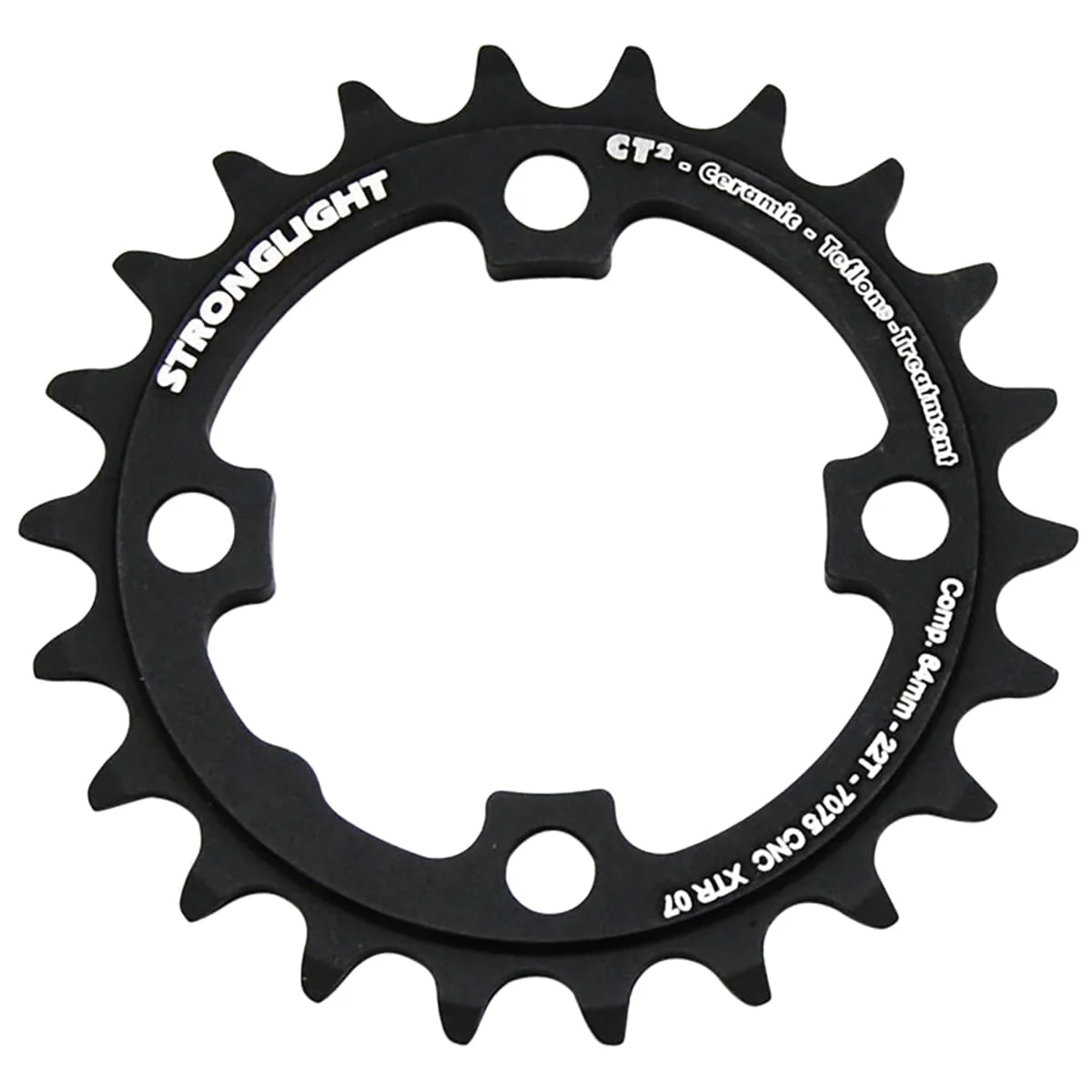 Plateau Intérieur STRONGLIGHT CT² SHIMANO XTR M970 9V 4 Trous 64mm