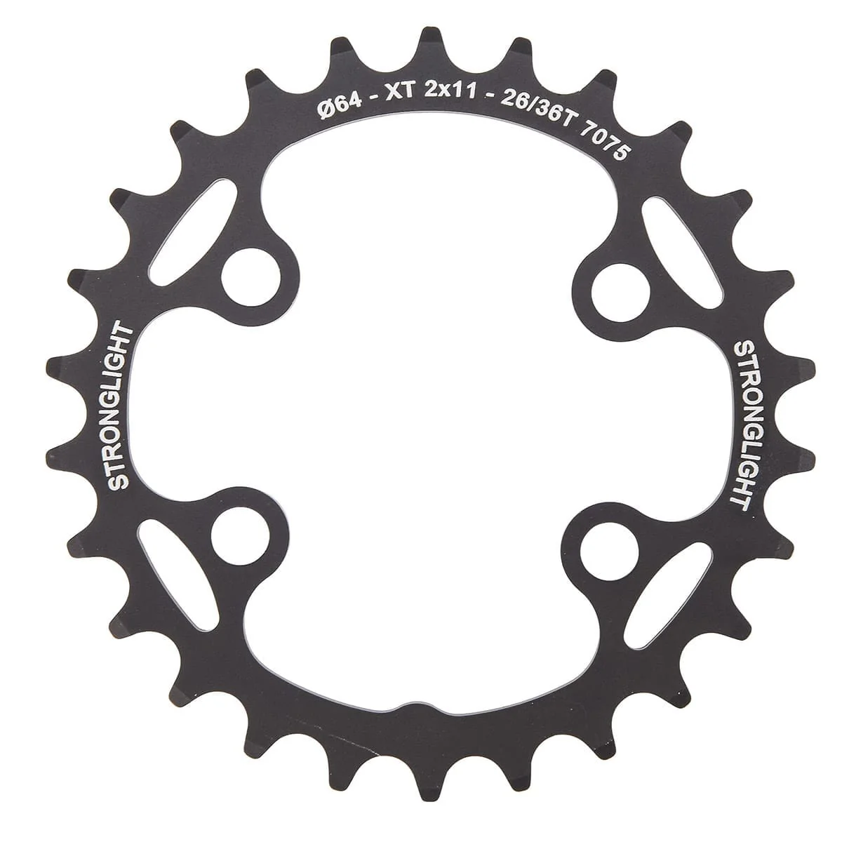 Plateau Intérieur STRONGLIGHT Shimano XT M8000/SLX M7000 11V 4 Trous 64mm