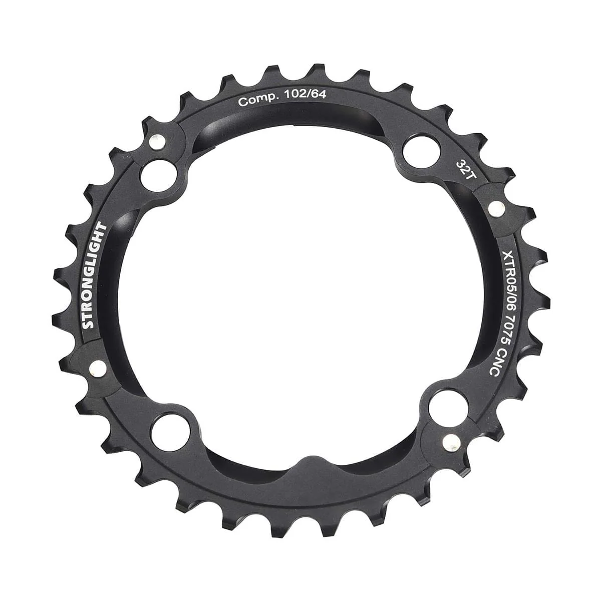 Plateau Intermédiaire STRONGLIGHT ALU 7075 SHIMANO XTR M960 9V 4 Trous 102mm